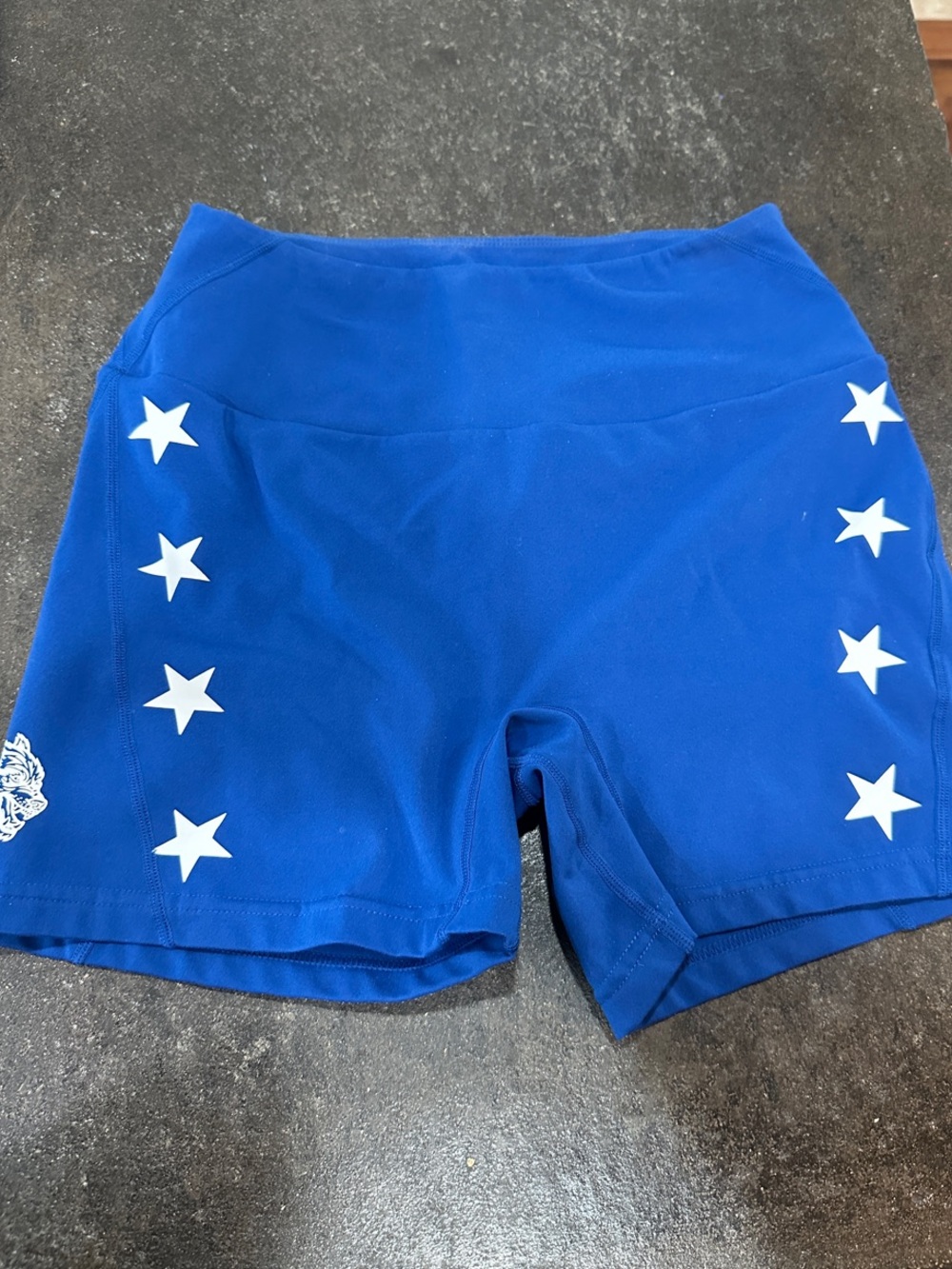 Darc Sport Royal Blue Athletic Shorts with White Stars